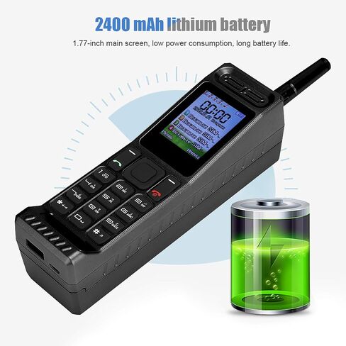 ASHATA Retro Vintage Brick Mobile Phone Four Card Four Standby Quad Band 32GB Bluetooth Classic Retro Cell Phone Support Bluetooth Dialing, Power Bank, MP3, Radio and Other Fuctions(Black) in Saudi Arabia