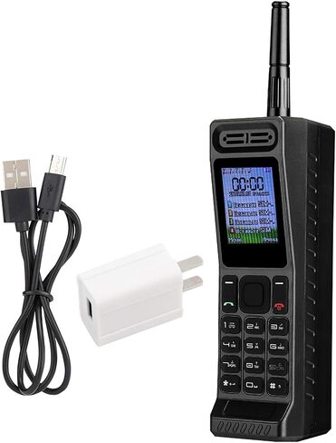 ASHATA Retro Vintage Brick Mobile Phone Four Card Four Standby Quad Band 32GB Bluetooth Classic Retro Cell Phone Support Bluetooth Dialing, Power Bank, MP3, Radio and Other Fuctions(Black) in Saudi Arabia