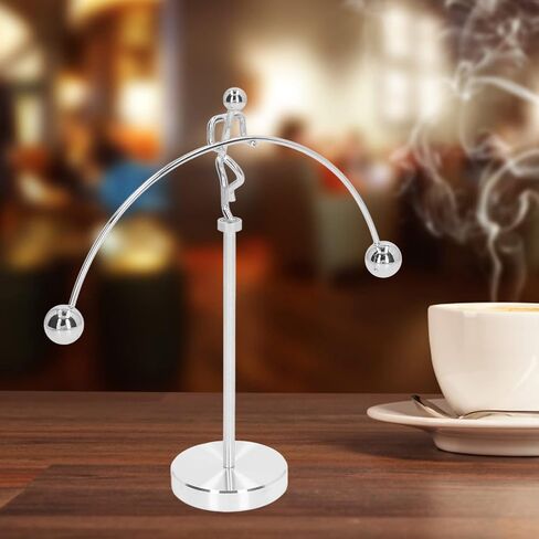 لعبة Luqeeg Mini Steel Balance Physics، لعبة التوازن الفني لرفع الأثقال، موازنة علم النفس المضاد للضغط، ديكور مكتب المنزل للمكتب، رف الكتب، الطاولة in Saudi Arabia