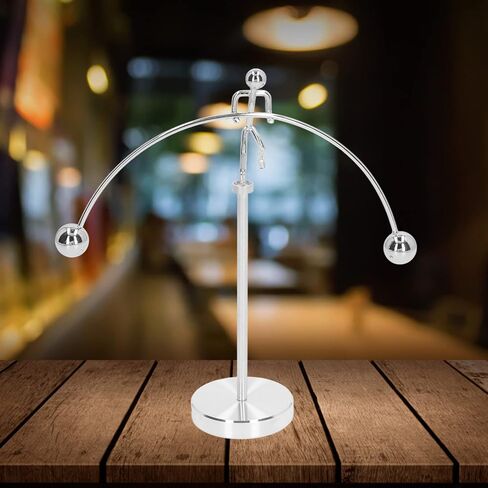 لعبة Luqeeg Mini Steel Balance Physics، لعبة التوازن الفني لرفع الأثقال، موازنة علم النفس المضاد للضغط، ديكور مكتب المنزل للمكتب، رف الكتب، الطاولة in Saudi Arabia