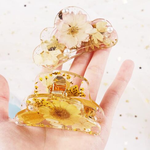 لوكسوين قطعتان من قالب صب المجوهرات ودبابيس الشعر بنفسك مع 6 ملحقات دبابيس شعر لصنع دبابيس الشعر، قوالب سيليكون لقوالب مجوهرات راتنج الايبوكسي in Kuwait