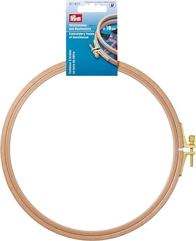 Prym Frame, Beechwood, 19cm Embroidery Hoop, One Size, Beige in Saudi Arabia