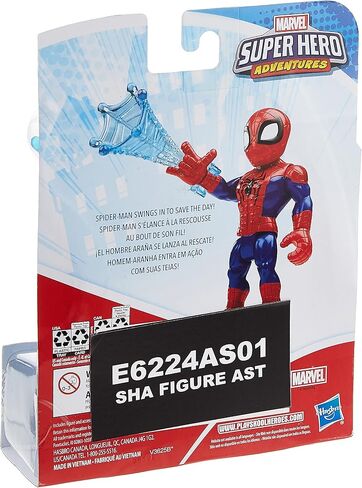 Playskool Heroes Marvel Super Hero Adventures Collectible 5-Inch Spider-Man Action Figure with Web Accessory, Toys for Kids Ages 3 and Up in Saudi Arabia