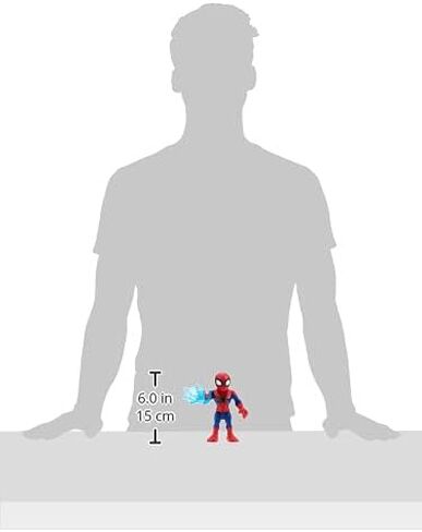 Playskool Heroes Marvel Super Hero Adventures Collectible 5-Inch Spider-Man Action Figure with Web Accessory, Toys for Kids Ages 3 and Up in Saudi Arabia