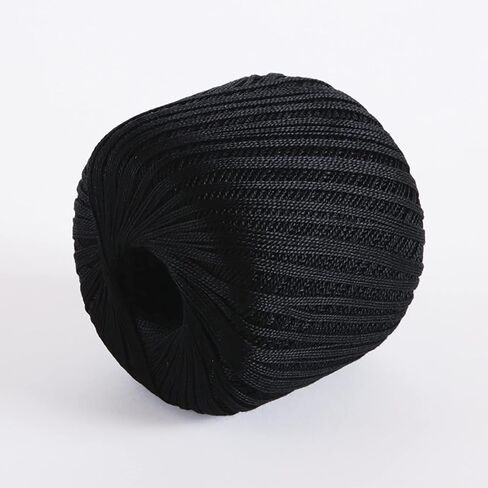 Knit Picks Curio #10 Lace Weight 100% Mercerized Cotton Crochet Thread Yarn 100 g (Black) in Kuwait