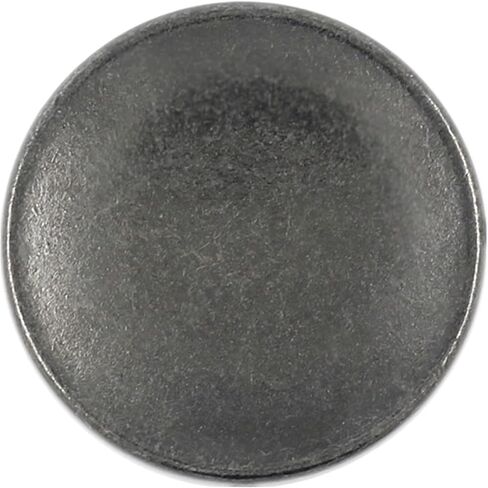 Bezelry 12 Pieces Concave Surface Metal Shank Buttons. 20mm (3/4 inch) (Gunmetal) in Saudi Arabia