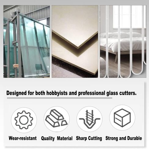 Utoolmart Glass Cutter 3-10mm, Pencil Style Oil Feed Tungsten Carbide Tip Brass Tone Handle for Glass Tiles Mirror Cutting in Saudi Arabia