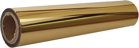 TcrafTx Hot Foil Transfer Roll for Minc Machine and Textile, 5.90" x 82 ft Metallic Hot Foil (Gold) in Saudi Arabia