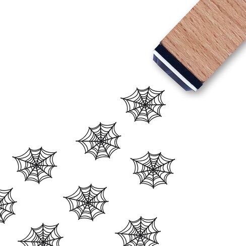 Spider Web Rubber Stamp, 3/5 Inch Small Mini Stamp for Scrapbooking Card Making Planner in Saudi Arabia