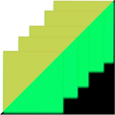 صفائح الفينيل اللاصقة المتوهجة في الظلام، 8 بوصات × 8 بوصات، 5 عبوات من أوراق متوهجة باللون الأخضر النيون الفلورسنت، فينيل مضيء قابل لإعادة الشحن للحرف اليدوية، وسجلات القصاصات، والبطاقات، وشارات السيارات، والجدران in Kuwait