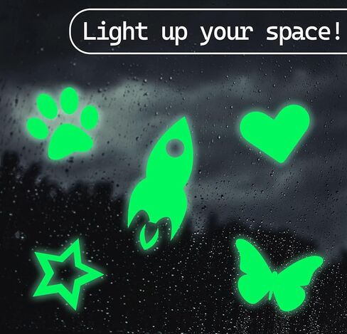 صفائح الفينيل اللاصقة المتوهجة في الظلام، 8 بوصات × 8 بوصات، 5 عبوات من أوراق متوهجة باللون الأخضر النيون الفلورسنت، فينيل مضيء قابل لإعادة الشحن للحرف اليدوية، وسجلات القصاصات، والبطاقات، وشارات السيارات، والجدران in Kuwait