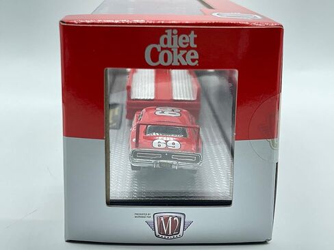 اجهزة ام 2 سيارة هولرز 1966 دودج L600 COE & 1969 تشارجر دايتونا هيمي بمقياس 1:64 TW12 21-12 احمر فضي من ام 2 قابلة للتجميع 1 من 7400 in Kuwait