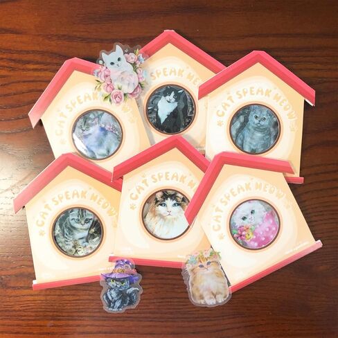 180 قطعة من ملصقات القطط اللطيفة من الفينيل، ملصقات زخرفية، ورق قصاصات لوازم دفتر اليوميات لتخطيط دفتر اليوميات وزجاجة المياه والنوت بوك والالبوم الجوال والرصاصة والحرف الفنية in Kuwait