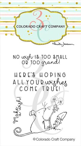 Colorado Craft Company Colorado Clear Stamp, Make A Wish Mini-by Anita Jeram in Kuwait