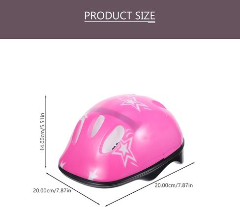 CLISPEED 7pcs Kids Adjustable Helmet with Elbow Wrist Knee Pads Children Sports Helmet Protective Gear Skateboard Skate Accessories for 3-8 Years Old Boys Girls(Red) in Kuwait