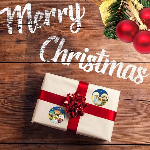 Religious Christmas Stickers Happy Birthday Jesus Nativity Stickers for Kids Christian School Classroom Decoration VBS Party Favor 500Pcs in Saudi Arabia