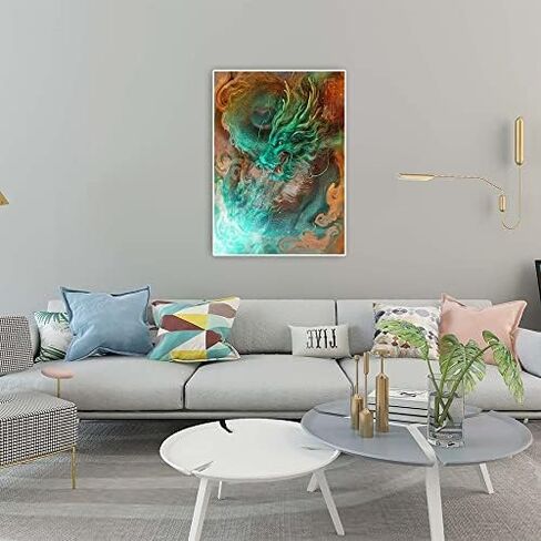 DCIDBEI مربع الحفر الماس اللوحة 16x20in مربع حجر الماس اللوحة التنين الملونة التنين اللوحة بواسطة أرقام الكريستال الفن التنين ملصق التطريز مجموعة الكبار التنين عبر الابره عدة الحيوان in Kuwait