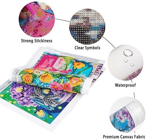 DCIDBEI مربع الحفر الماس اللوحة 16x20in مربع حجر الماس اللوحة التنين الملونة التنين اللوحة بواسطة أرقام الكريستال الفن التنين ملصق التطريز مجموعة الكبار التنين عبر الابره عدة الحيوان in Kuwait