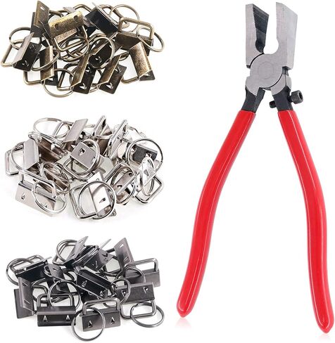 مجموعات أجهزة Wokape Key Fob، 36 قطعة 1 بوصة / 25 مم 3 ألوان مجموعة أدوات مفتاح Fob مع قطعة واحدة كماشة تشغيل زجاجية للمفتاح، وسوار معصم مفتاح Fob، سلسلة أجهزة تثبيت لوازم الأجهزة in Saudi Arabia