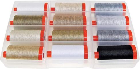 Aurifil Thread THE BASICS COLLECTION by Mark Lipinski 50wt Cotton 12 Large Spools 1300m each in Saudi Arabia