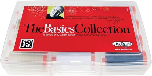 Aurifil Thread THE BASICS COLLECTION by Mark Lipinski 50wt Cotton 12 Large Spools 1300m each in Saudi Arabia