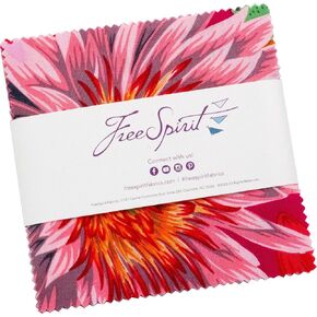مجموعة Kaffe Fassett Collective لشهر أغسطس 2023، حزمة Hot Charm Pack، 42 مربعًا مقاس 5 بوصة، FreeSpirit in Kuwait