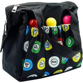 أكياس Yuanhe Bingo Dauber مع 6 جيوب حقيبة حمل Bingo صفراء