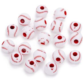 100 قطعة من الخرز البيسبول 12 مم من Rgontar خرز بوني رياضي in Kuwait