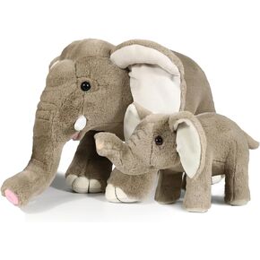 Ice King Bear Mom and Baby Stuffed Animals Set Zoo Wild Animals (Giraffe)