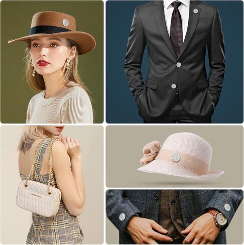 12 مجموعة من دبابيس أزرار الجينز للجينز، بدون خياطة ولا أدوات استبدال دبابيس أزرار الجينز للجينز كبيرة جدًا وقابلة لإعادة الاستخدام وقابلة للتعديل in Kuwait