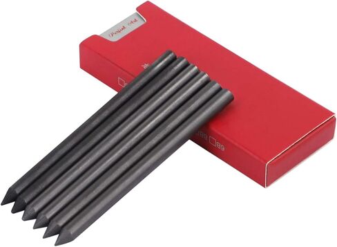 6 قطع ناعمة متوسطة الصلابة 5.6 مم من الرصاص الفحمي عبوات قلم رصاص ميكانيكية من الرصاص فنان محترف رسم قلم رصاص عبوات رصاص جرافيت أوتوماتيكية للطلاب رسم رسم اللوازم الفنية in Kuwait