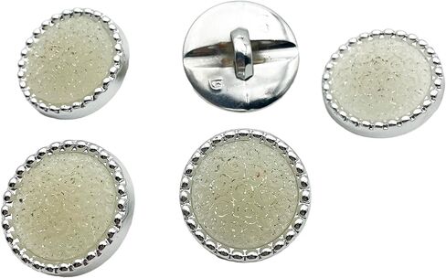 زر راتينج معدني وردي بني مع ساق، زر خياطة 1 بوصة لتزيين الملابس اليدوية، حزمة 20 A2061 in Kuwait