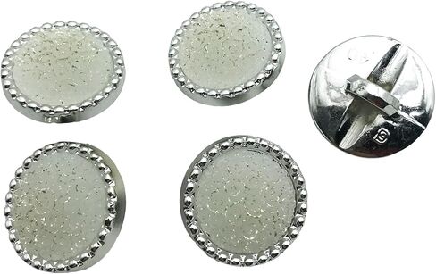 زر راتينج معدني وردي بني مع ساق، زر خياطة 1 بوصة لتزيين الملابس اليدوية، حزمة 20 A2061 in Kuwait