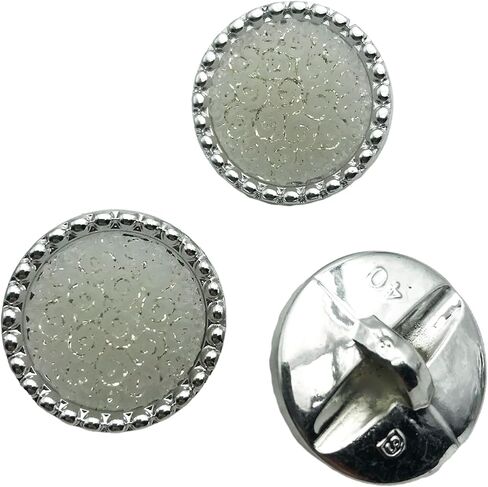 زر راتينج معدني وردي بني مع ساق، زر خياطة 1 بوصة لتزيين الملابس اليدوية، حزمة 20 A2061 in Kuwait