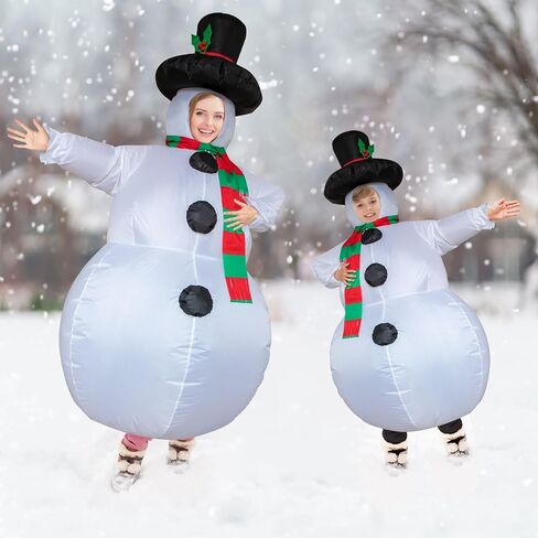Inflatable Snowman Costume Christmas Costume Funny Blow Up Snowman Costumes for Cosplay Party in Kuwait