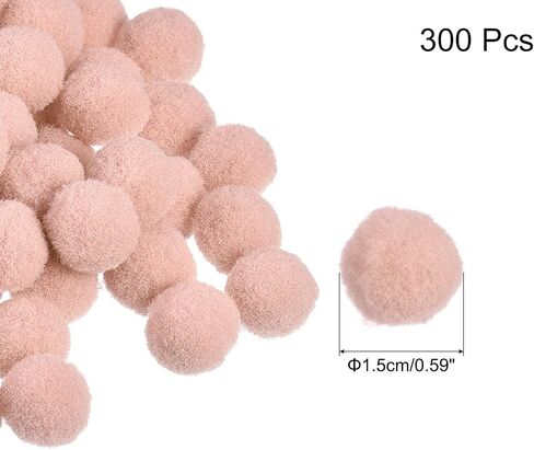 MECCANIXITY Pom Felt Balls Felting Fabric 1.5cm 15mm Beige for Home Crafts Project DIY Pack of 300 in Saudi Arabia