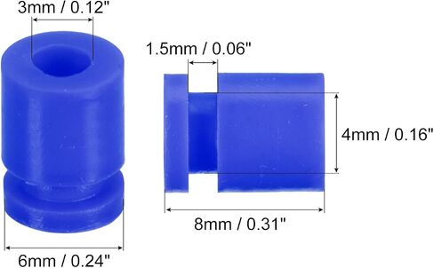 كرات مطاطية مضادة للاهتزاز من MECCANIXITY RC لجهاز التحكم في الطيران RC F4 F7 M3x4.6mm كرات ممتصة للصدمات (أزرق)، عبوة من 12 قطعة in Kuwait