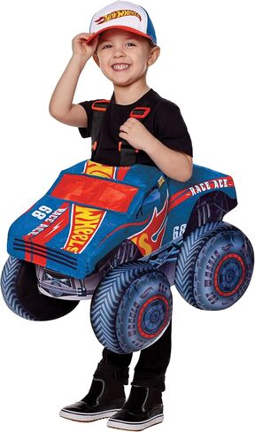 Spirit Halloween Hot Wheels Toddler Ride-Along Costume | Officially Licensed | Car Cosplay | Cute Toddler Costume in Saudi Arabia