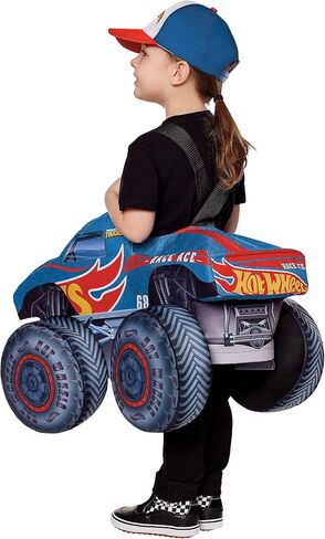 Spirit Halloween Hot Wheels Toddler Ride-Along Costume | Officially Licensed | Car Cosplay | Cute Toddler Costume in Saudi Arabia