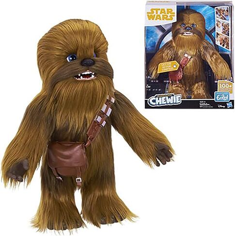 Star Wars Ultimate Co-Pilot Chewie Interactive Plush Toy, Brought to Life by FurReal, 100+ Sound-and-Motion Combinations, Brown, Standard in Saudi Arabia