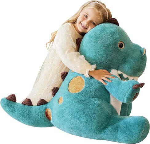 EARTHSOUND Giant Dinosaur Stuffed Animal Plush Toy,Large Jumbo 23" Cute Soft Toys,Big Size Huge Fluffy Plushy Oversized Fat Plushie,Gifts for Kid in Kuwait