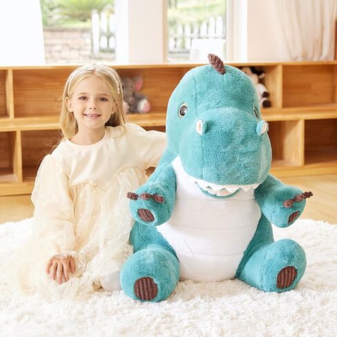 EARTHSOUND Giant Dinosaur Stuffed Animal Plush Toy,Large Jumbo 23" Cute Soft Toys,Big Size Huge Fluffy Plushy Oversized Fat Plushie,Gifts for Kid in Kuwait