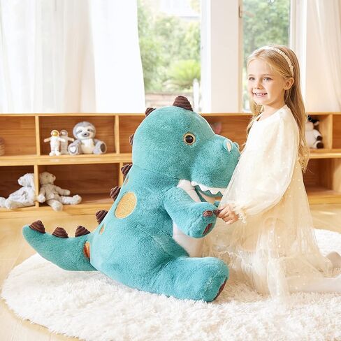 EARTHSOUND Giant Dinosaur Stuffed Animal Plush Toy,Large Jumbo 23" Cute Soft Toys,Big Size Huge Fluffy Plushy Oversized Fat Plushie,Gifts for Kid in Kuwait