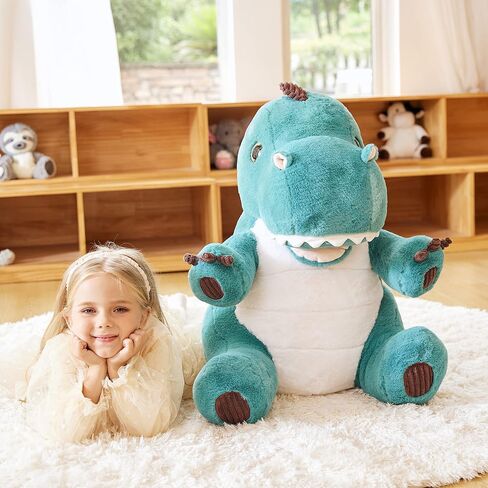 EARTHSOUND Giant Dinosaur Stuffed Animal Plush Toy,Large Jumbo 23" Cute Soft Toys,Big Size Huge Fluffy Plushy Oversized Fat Plushie,Gifts for Kid in Kuwait