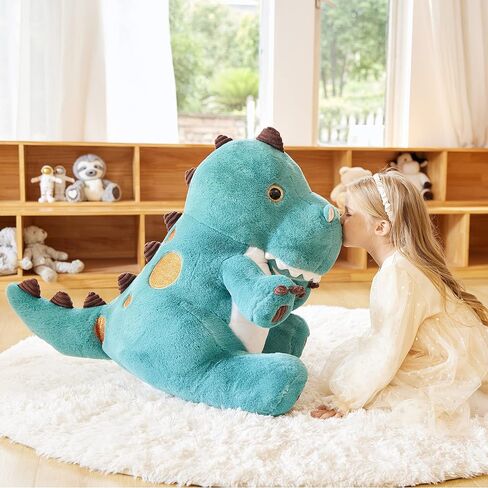 EARTHSOUND Giant Dinosaur Stuffed Animal Plush Toy,Large Jumbo 23" Cute Soft Toys,Big Size Huge Fluffy Plushy Oversized Fat Plushie,Gifts for Kid in Kuwait