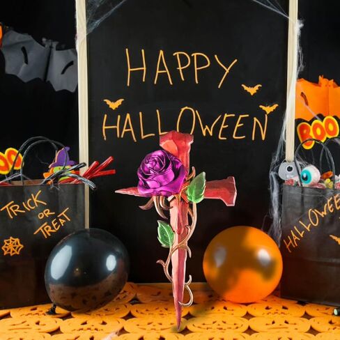 Rifanda 3D Halloween الراتنج قوالب السيليكون، روز الصليب قوالب السيليكون لراتنجات الايبوكسي، قوالب صب الراتنج الكبيرة DIY الحلي الفن تمثال الجدول الجدار شنقا ديكور in Kuwait