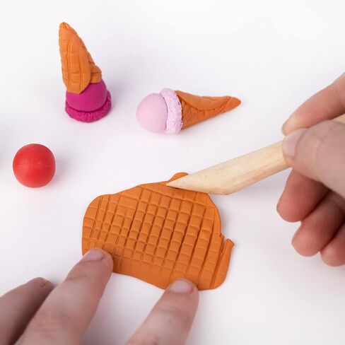DAS Modelling Tools – 7-Piece Clay Modeling Tools Set - Beginner Clay Tools for All Artists - Versatile Wooden Tools for Shaping and Carving - Wooden Tools Ideal for Clay Projects in Kuwait