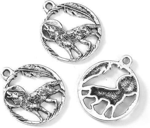 60 قطعة من وولف شارمز المصنوعة يدويًا من المجوهرات أو الحرف اليدوية المستوحاة من الأمريكيين الأصليين in Kuwait