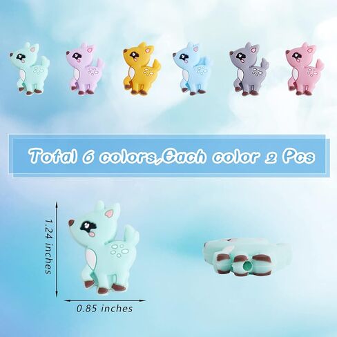 WEWAYSMILE 10 Piece Animal Silicone Beads Cute Silicone Beads DIY Silicone Beads Bulk Beads Used for DIY to Make Various Handicrafts, Beaded Pen, Beaded Phone Straps, Bag Pendants Etc(Duck Style) in Kuwait