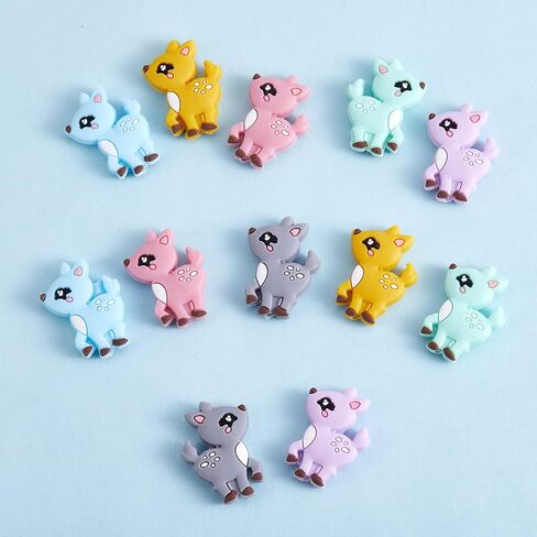 WEWAYSMILE 10 Piece Animal Silicone Beads Cute Silicone Beads DIY Silicone Beads Bulk Beads Used for DIY to Make Various Handicrafts, Beaded Pen, Beaded Phone Straps, Bag Pendants Etc(Duck Style) in Kuwait